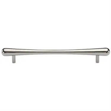 Click Here To Enlarge This Photo Of C3570 256-PNF Heritage Brass Cabinet Pull T-Bar Raindrop Design 256mm ctc Polished Nickel Finish