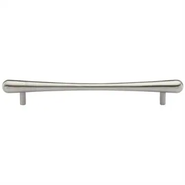 Click Here To Enlarge This Photo Of C3570 256-SN Heritage Brass Cabinet Pull T-Bar Raindrop Design 256mm ctc Satin Nickel Finish