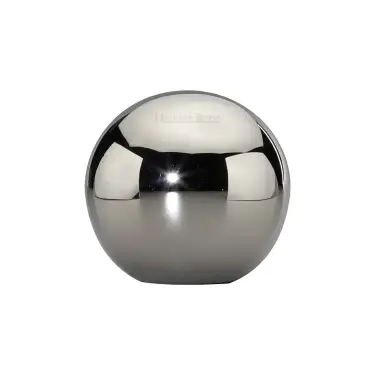 Click Here To Enlarge This Photo Of C3627-PNF Heritage Brass Cabinet Knob Globe Design 25mm Polished Nickel finish