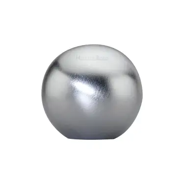 Click Here To Enlarge This Photo Of C3627-SC Heritage Brass Cabinet Knob Globe Design 25mm Satin Chrome finish