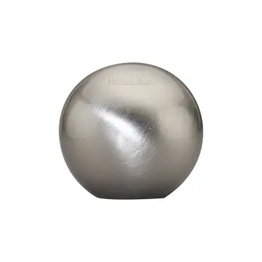 Click Here To Enlarge This Photo Of C3627-SN Heritage Brass Cabinet Knob Globe Design 25mm Satin Nickel finish