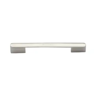 Click Here To Enlarge This Photo Of C3684 128&160PN Heritage Brass Cabinet Pull Bridge 128&160mm ctc Polished Nickel Finish
