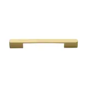 C3684 128&160SB Heritage Brass Cabinet Pull Bridge 128&160mm ctc Satin Brass Finish
