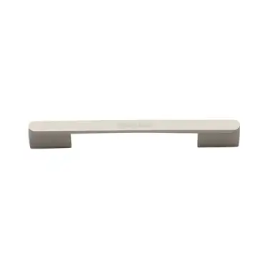Click Here To Enlarge This Photo Of C3684 128&160SN Heritage Brass Cabinet Pull Bridge 128&160mm ctc Satin Nickel Finish