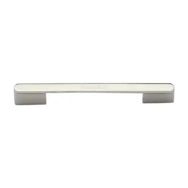 Click Here To Enlarge This Photo Of C3684 192&224PN Heritage Brass Cabinet Pull Bridge 192&224mm ctc Polished Nickel Finish