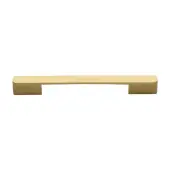 C3684 192&224SB Heritage Brass Cabinet Pull Bridge 192&224mm ctc Satin Brass Finish