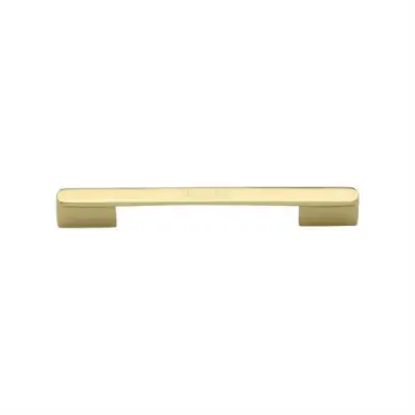 Click Here To Enlarge This Photo Of C3684 96-PB Heritage Brass Cabinet Pull Bridge Design 96mm ctc Polished Brass Finish