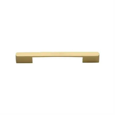 Click Here To Enlarge This Photo Of C3684 96-SB Heritage Brass Cabinet Pull Bridge Design 96mm ctc Satin Brass Finish