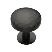 C3876 32-MB Heritage Brass Cabinet Knob Round Hammered Design with Rose 32mm Matt Bronze finish