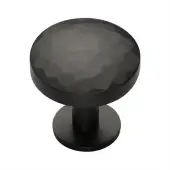 C3876 38-MB Heritage Brass Cabinet Knob Round Hammered Design with Rose 38mm Matt Bronze finish