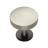 C3878 32-BSN Heritage Brass Cabinet Knob Domed Disc Design with Rose 32mm Matt Bronze/Satin Nickel finish