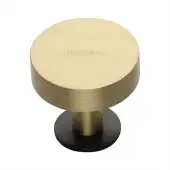 C3885 38-BSB Heritage Brass Cabinet Knob Disc Design with Base 38mm Matt Bronze / Satin Brass finish