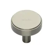 C3952 32-SN Heritage Brass Cabinet Knob Stepped Disc Design 32mm Satin Nickel finish