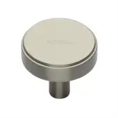 C3952 38-SN Heritage Brass Cabinet Knob Stepped Disc Design 38mm Satin Nickel finish