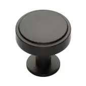 C3954 38-MB Heritage Brass Cabinet Knob Stepped Disc Design with Rose 38mm Matt Bronze finish