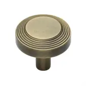 C3956 38-AT Heritage Brass Cabinet Knob Ridge Design 38mm Antique Brass finish