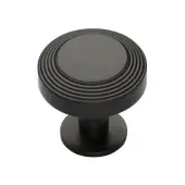 C3958 32-MB Heritage Brass Cabinet Knob Ridge Design with Rose 32mm Matt Bronze finish