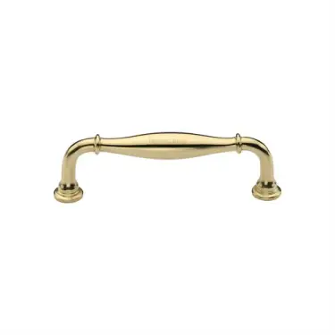 Click Here To Enlarge This Photo Of C3960 102-PB Heritage Brass Cabinet Pull Henley Traditional Design 102mm ctc Polished Brass Finish