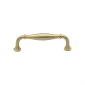 C3960 102-SB Heritage Brass Cabinet Pull Henley Traditional Design 102mm ctc Satin Brass Finish