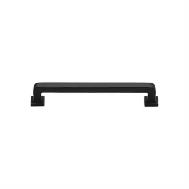 Click Here To Enlarge This Photo Of C3964 101-BKMT Heritage Brass Cabinet Pull Square Vintage Design 101mm ctc Matt Black Finish