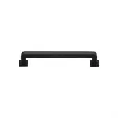 C3964 101-BKMT Heritage Brass Cabinet Pull Square Vintage Design 101mm ctc Matt Black Finish