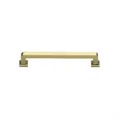 C3964 101-PB Heritage Brass Cabinet Pull Square Vintage Design 101mm ctc Polished Brass Finish