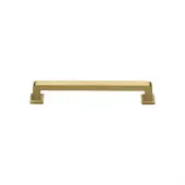 C3964 101-SB Heritage Brass Cabinet Pull Square Vintage Design 101mm ctc Satin Brass Finish