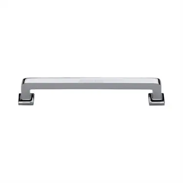 Click Here To Enlarge This Photo Of C3964 152-PC Heritage Brass Cabinet Pull Square Vintage Design 152mm ctc Polished Chrome Finish