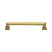 C3964 152-SB Heritage Brass Cabinet Pull Square Vintage Design 152mm ctc Satin Brass Finish