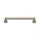 C3964 152-SN Heritage Brass Cabinet Pull Square Vintage Design 152mm ctc Satin Nickel Finish