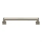 C3964 203-SN Heritage Brass Cabinet Pull Square Vintage Design 203mm ctc Satin Nickel Finish