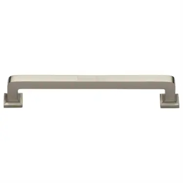 Click Here To Enlarge This Photo Of C3964 254-SN Heritage Brass Cabinet Pull Square Vintage Design 254mm ctc Satin Nickel Finish