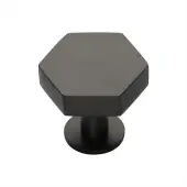 C4345 32-MB Heritage Brass Cabinet Knob Hexagon Design with Rose 32mm Matt Bronze finish