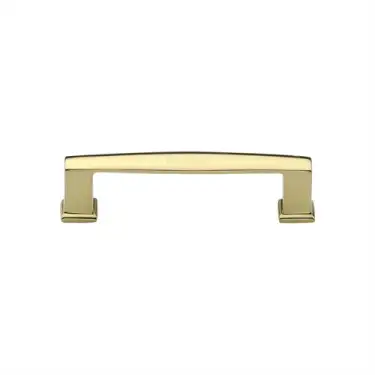 Click Here To Enlarge This Photo Of C4384 102-PB Heritage Brass Cabinet Pull Vintage Design 102mm ctc Polished Brass Finish