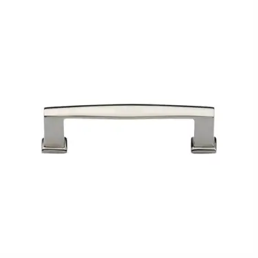 Click Here To Enlarge This Photo Of C4384 102-PNF Heritage Brass Cabinet Pull Vintage Design 102mm ctc Polished Nickel Finish