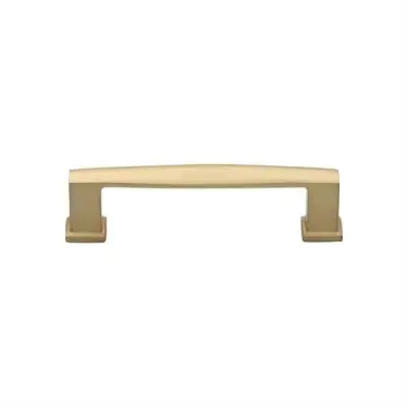 Click Here To Enlarge This Photo Of C4384 102-SB Heritage Brass Cabinet Pull Vintage Design 102mm ctc Satin Brass Finish