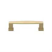 C4384 102-SB Heritage Brass Cabinet Pull Vintage Design 102mm ctc Satin Brass Finish