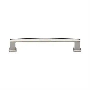 Click Here To Enlarge This Photo Of C4384 152-PNF Heritage Brass Cabinet Pull Vintage Design 152mm ctc Polished Nickel Finish