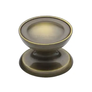 Click Here To Enlarge This Photo Of C4386 32-AT Heritage Brass Cabinet Knob Surrey Design 32mm Antique Brass finish