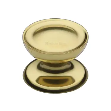 Click Here To Enlarge This Photo Of C4386 32-PB Heritage Brass Cabinet Knob Surrey Design 32mm Polished Brass finish