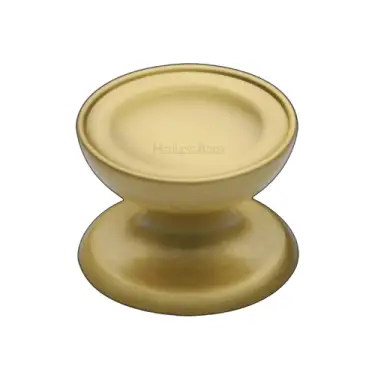 Click Here To Enlarge This Photo Of C4386 32-SB Heritage Brass Cabinet Knob Surrey Design 32mm Satin Brass finish
