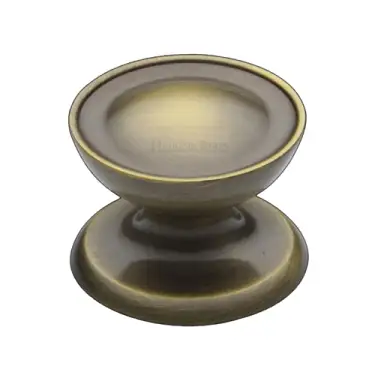 Click Here To Enlarge This Photo Of C4386 38-AT Heritage Brass Cabinet Knob Surrey Design 38mm Antique Brass finish