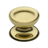 C4386 38-PB Heritage Brass Cabinet Knob Surrey Design 38mm Polished Brass finish