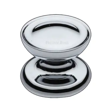 Click Here To Enlarge This Photo Of C4386 38-PC Heritage Brass Cabinet Knob Surrey Design 38mm Polished Chrome finish