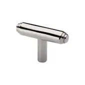 C4445-PNF Heritage Brass Cabinet Knob Stepped T-Bar Design 45mm Polished Nickel finish