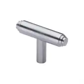 C4445-SC Heritage Brass Cabinet Knob Stepped T-Bar Design 45mm Satin Chrome finish