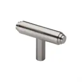 C4445-SN Heritage Brass Cabinet Knob Stepped T-Bar Design 45mm Satin Nickel finish