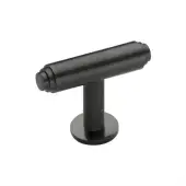 C4447-MB Heritage Brass Cabinet Knob Stepped T-Bar Design with Rose 45mm Matt Bronze finish
