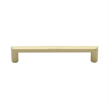 Click Here To Enlarge This Photo Of C4473 152-PB Heritage Brass Cabinet Pull Hex Profile Design 152mm ctc Polished Brass Finish