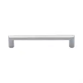 C4473 152-SC Heritage Brass Cabinet Pull Hex Profile Design 152mm ctc Satin Chrome Finish